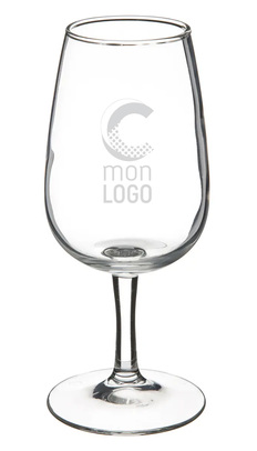 verre à vin en verre personnalisé